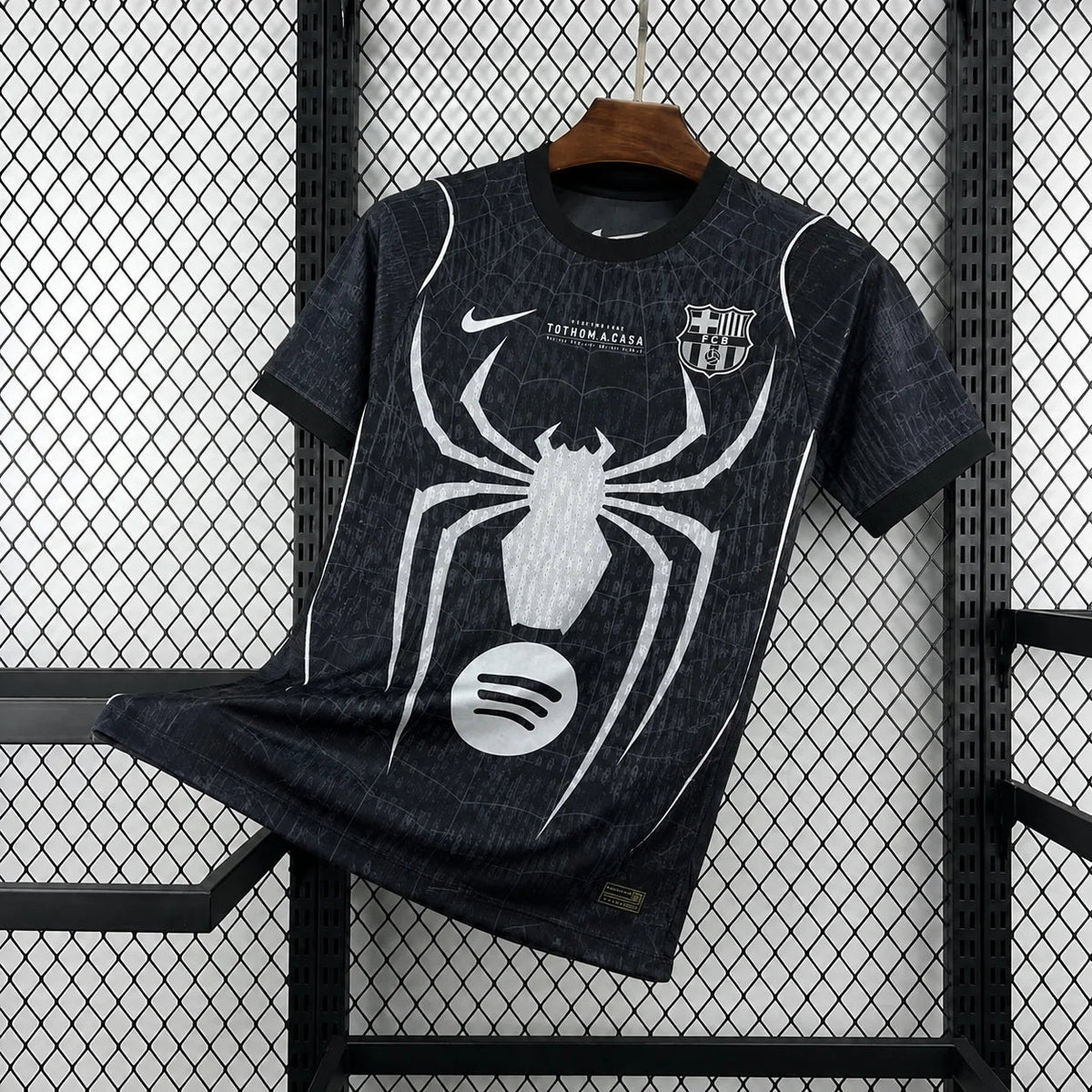 Barcelona x Spiderman 2026 Black Jersey