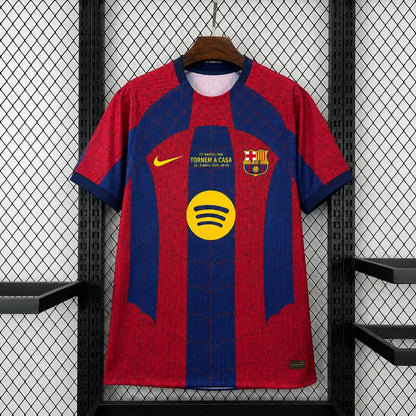 Barcelona x Spiderman 2026 Home Red Jersey