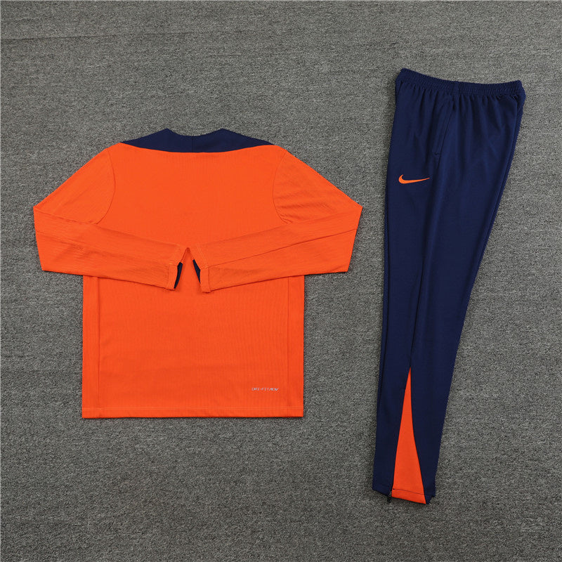 Netherlands Orange and Dark Blue Tracksuit