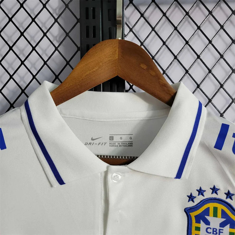 Brazil White Polo Jersey