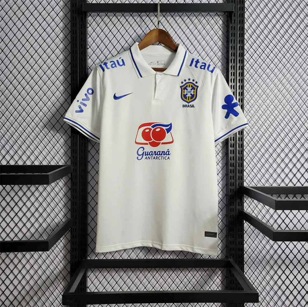 Brazil White Polo Jersey