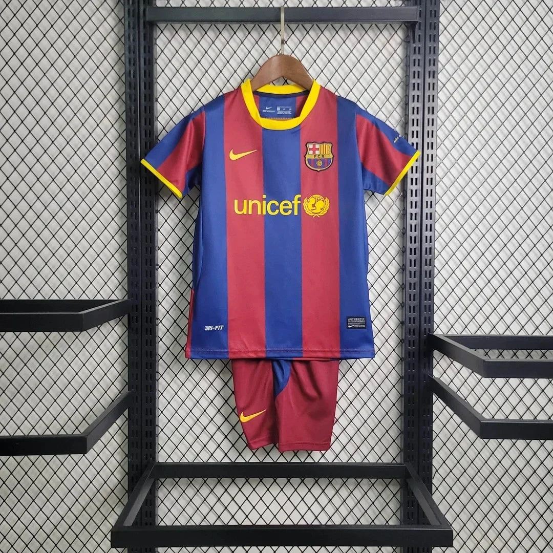 Retro Barcelona 2010/2011 Home Kids Jersey