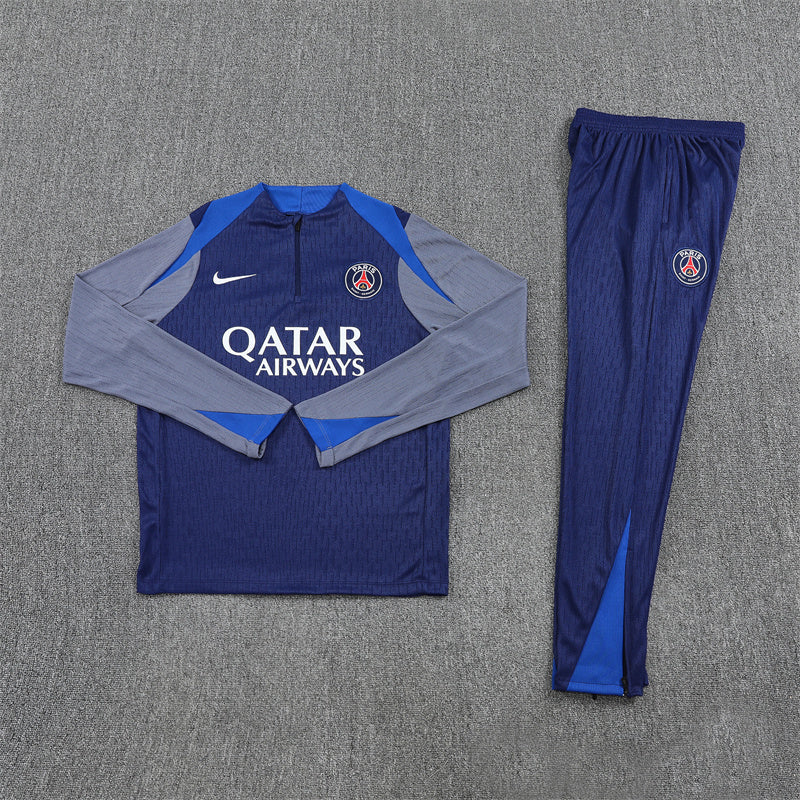 2025/2026 PSG Blue and Grey Tracksuit