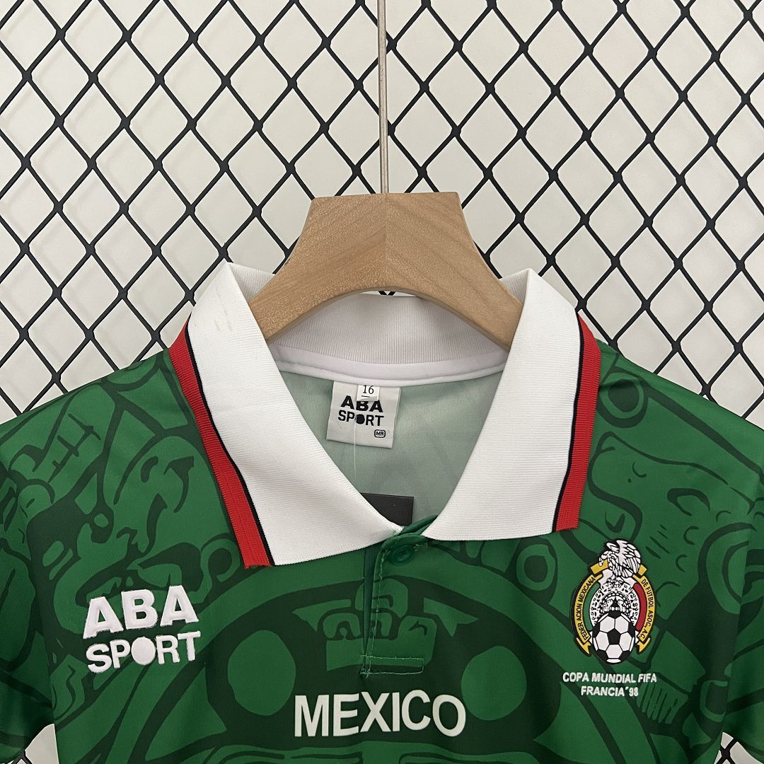 Retro Mexico 1998 Home Kids Jersey