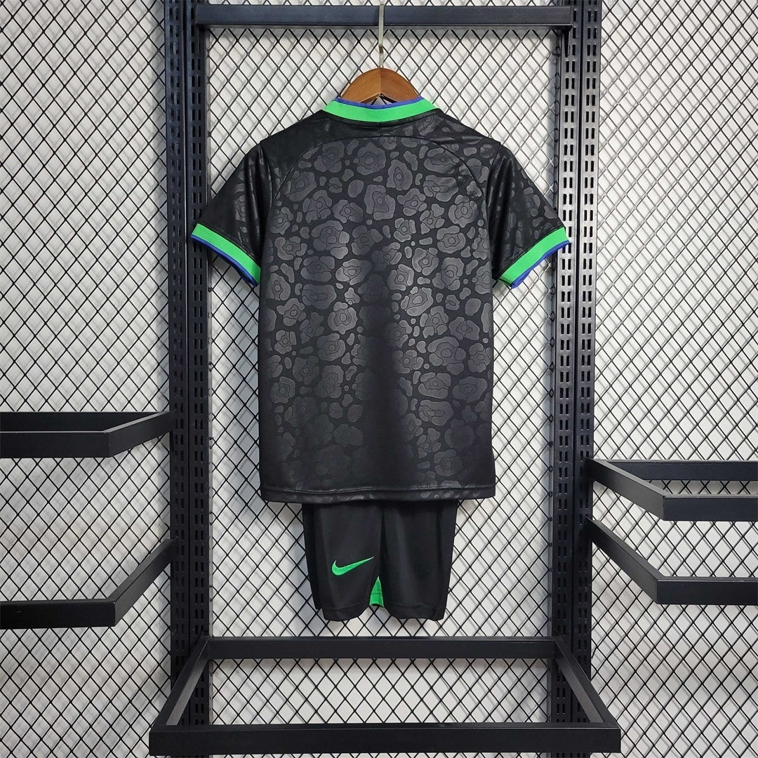 Brazil "Black Leopard" Limited Edition Kids Jersey
