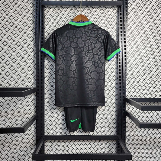 Brazil "Black Leopard" Limited Edition Kids Jersey