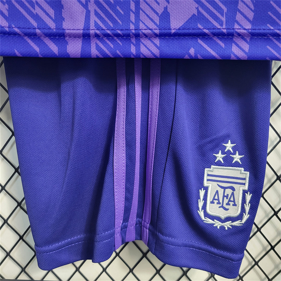 Argentina 2022 Away Kids Jersey