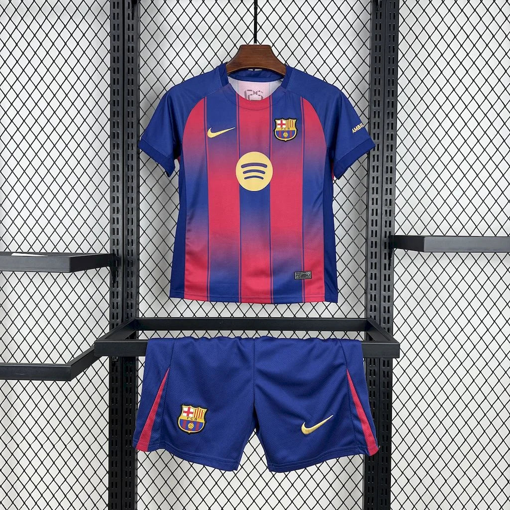 Barcelona 2025/2026 Home Kids Jersey