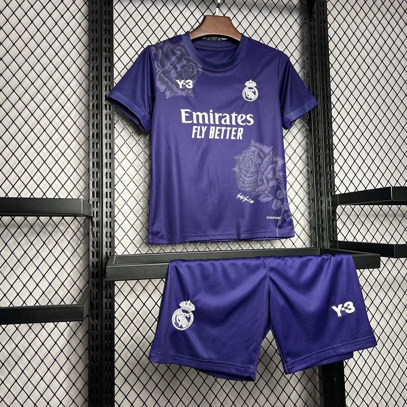 Real Madrid 2024/2025 x Y3 Fourth Purple Kids Jersey