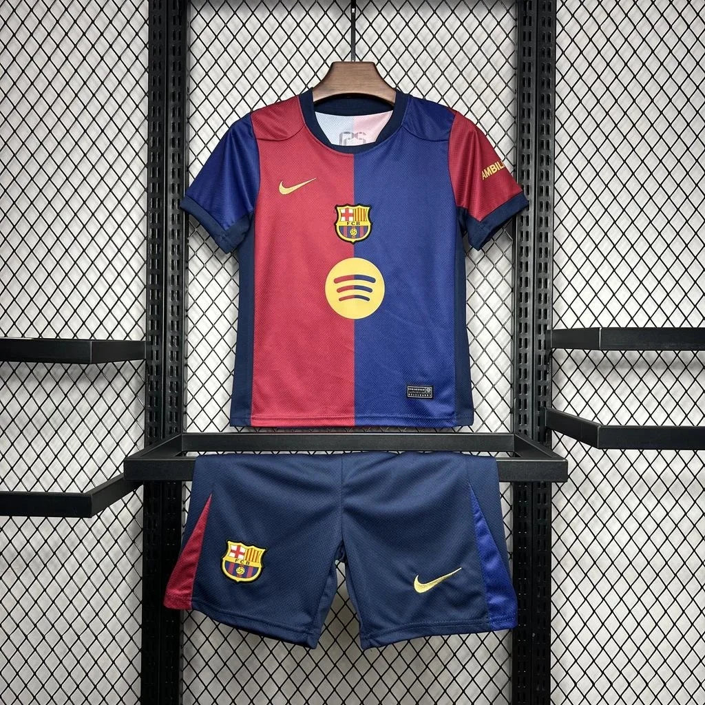 Barcelona 2024/2025 Home Design 1 Kids Jersey