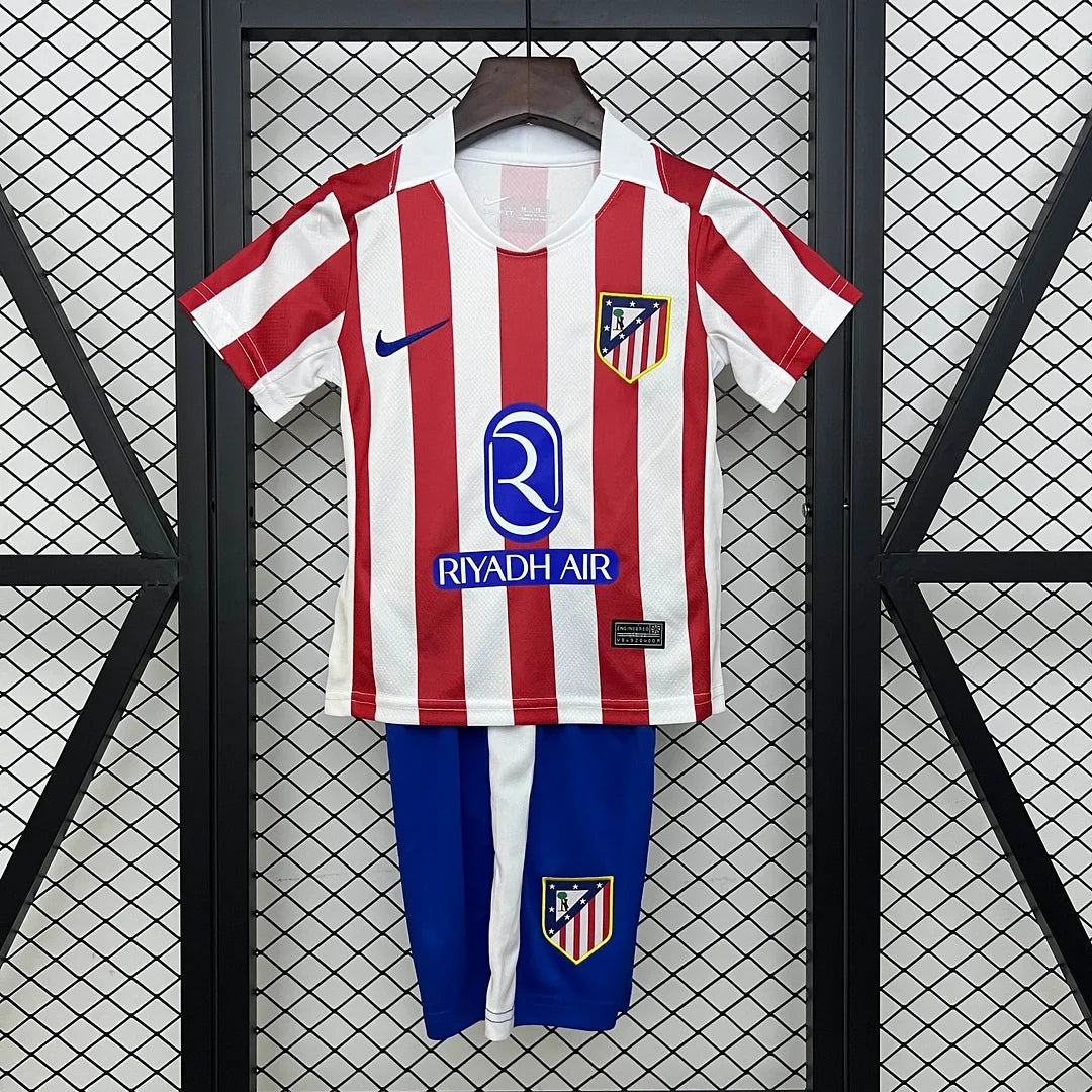Atletico Madrid 2025/2026 Home Kids Jersey