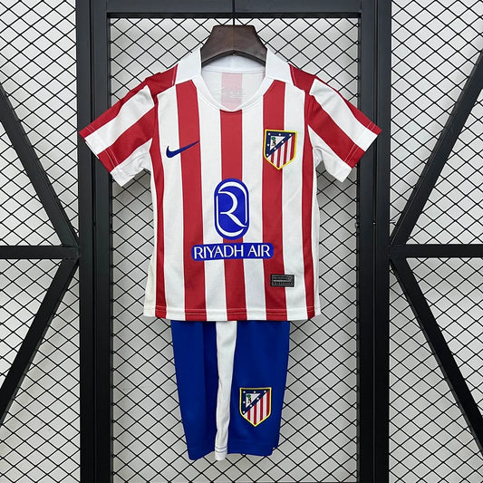 Atletico Madrid 2025/2026 Home Kids Jersey