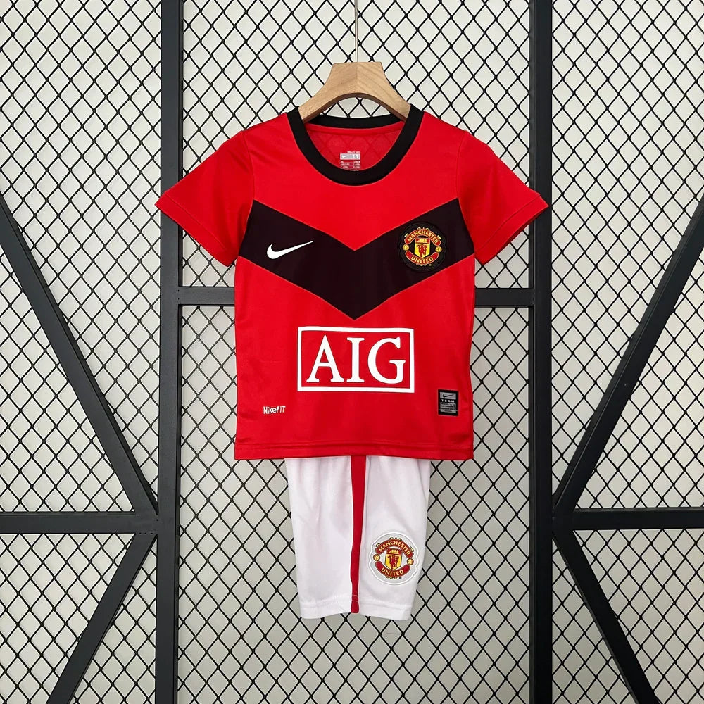 Retro Manchester United 2009/2010 Home Kids Jersey