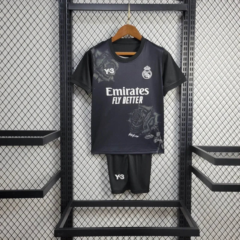 Real Madrid 2024/2025 x Y3 Fourth Black Kids Jersey