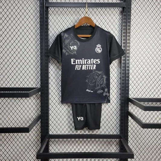 Real Madrid 2024/2025 x Y3 Fourth Black Kids Jersey