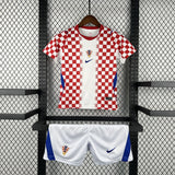 Croatia 2026 Home World Cup Kids Jersey
