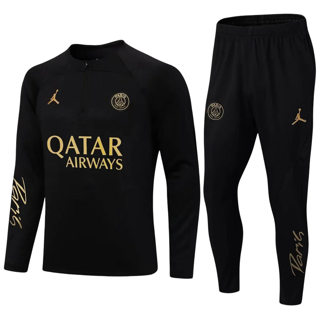 PSG Black and Gold Design 1 Tracksuit
