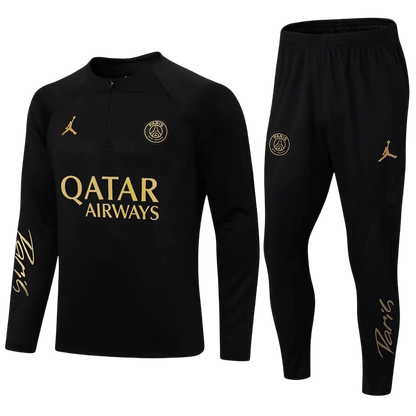 PSG Black and Gold Design 1 Tracksuit