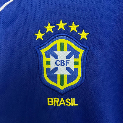Retro Brazil 2004 Away Kids Jersey