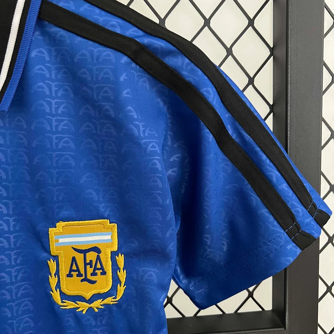 Retro Argentina 1994 Away Kids Jersey