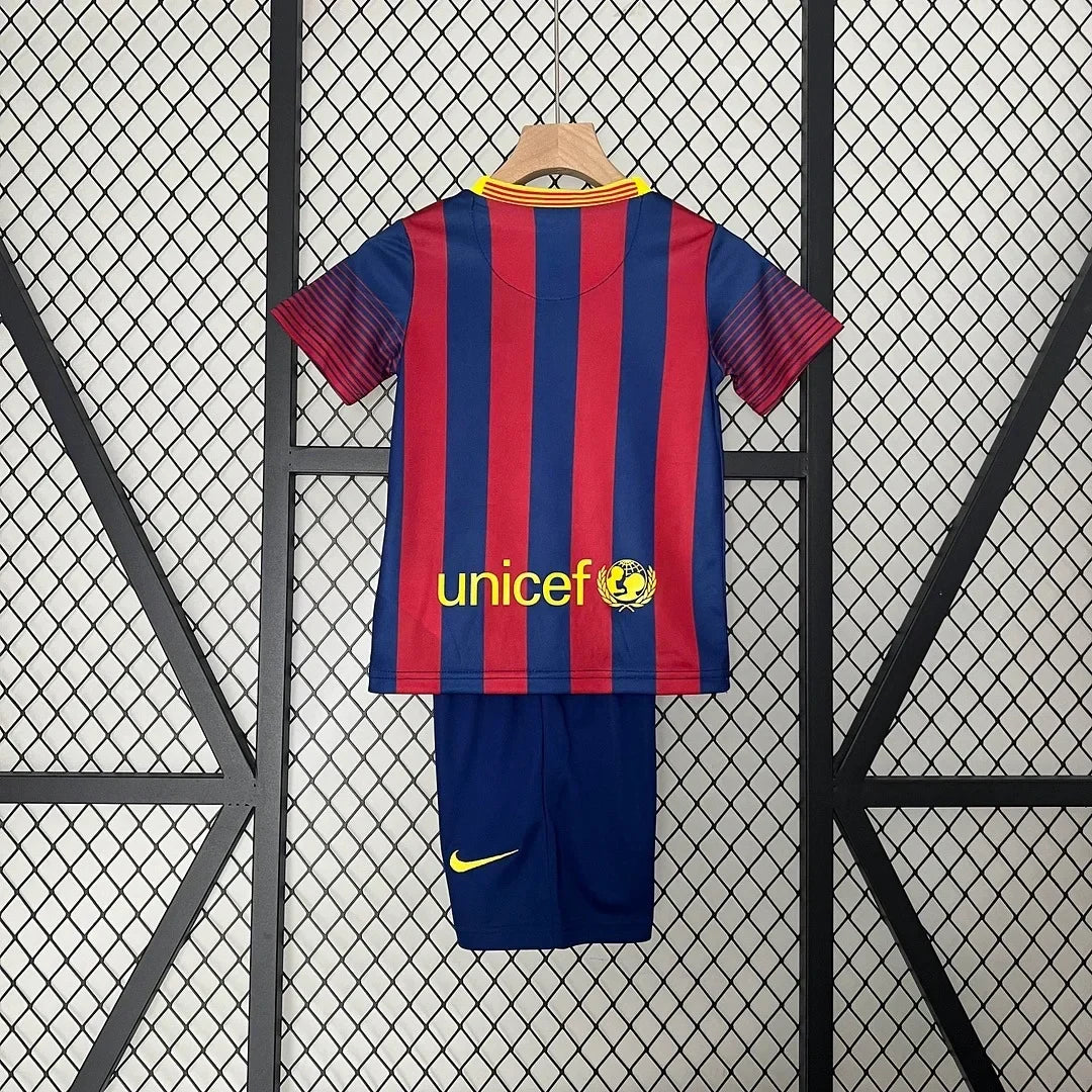 Retro Barcelona 2013/2014 Home Kids Jersey