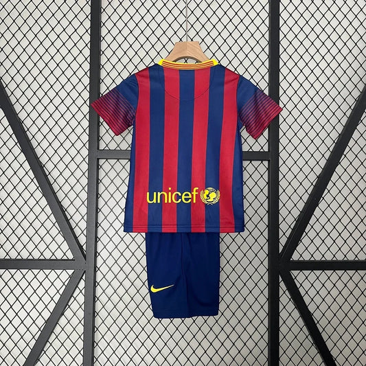 Retro Barcelona 2013/2014 Home Kids Jersey