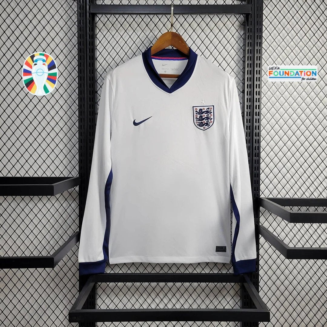 England 2024 Long Sleeve Home Jersey