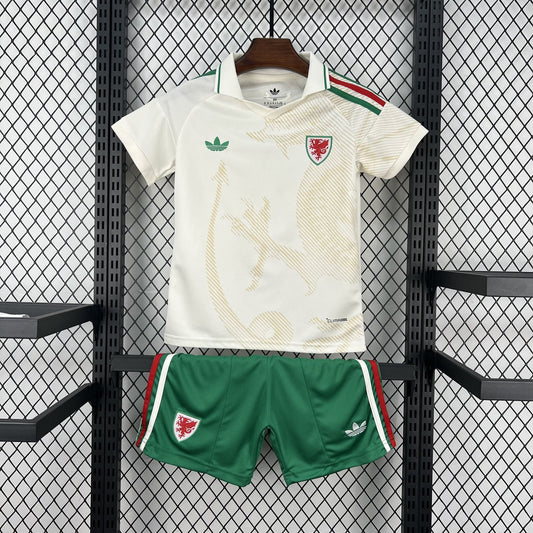 Wales 2026 Away World Cup Kids Jersey