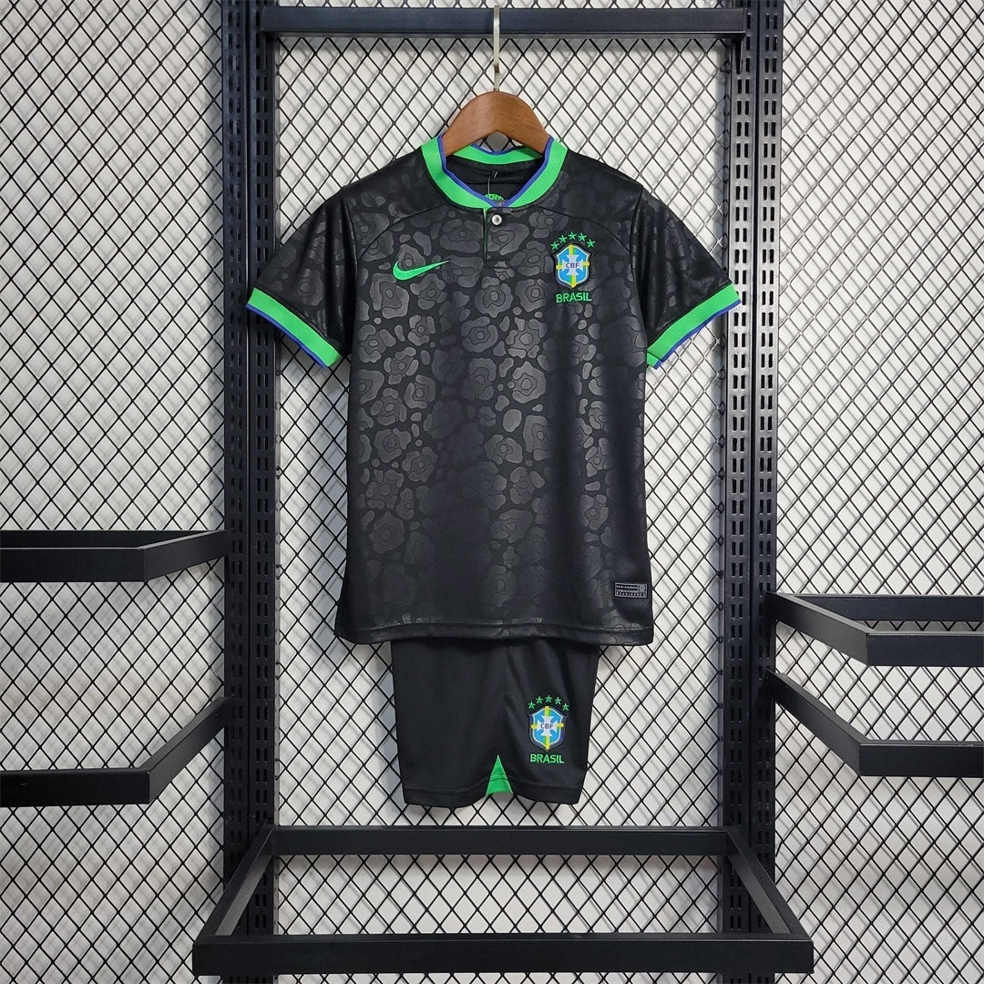 Brazil "Black Leopard" Limited Edition Kids Jersey