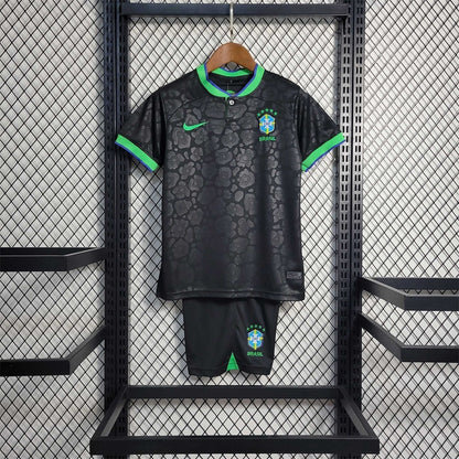 Brazil "Black Leopard" Limited Edition Kids Jersey
