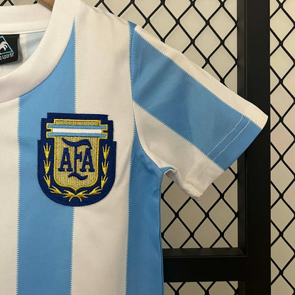 Retro Argentina 1986 Home Kids Jersey