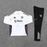 Manchester United White and Black Design 1 Tracksuit