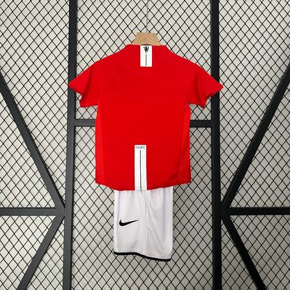Retro Manchester United 2007/2008 Home Kids Jersey