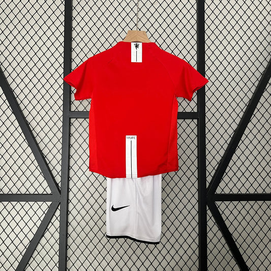 Retro Manchester United 2007/2008 Home Kids Jersey