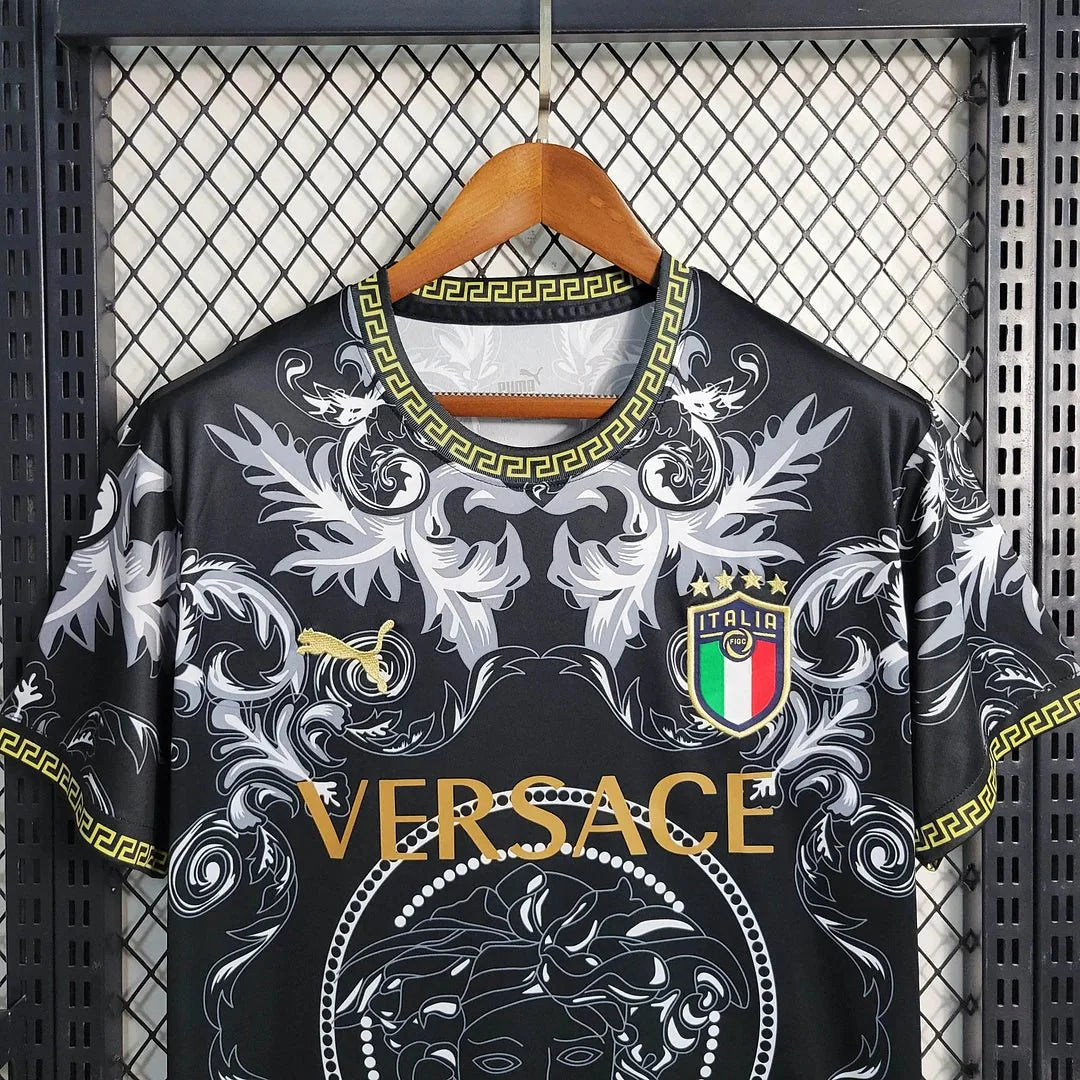 Italy × Versace 2024 Black Special Edition Jersey
