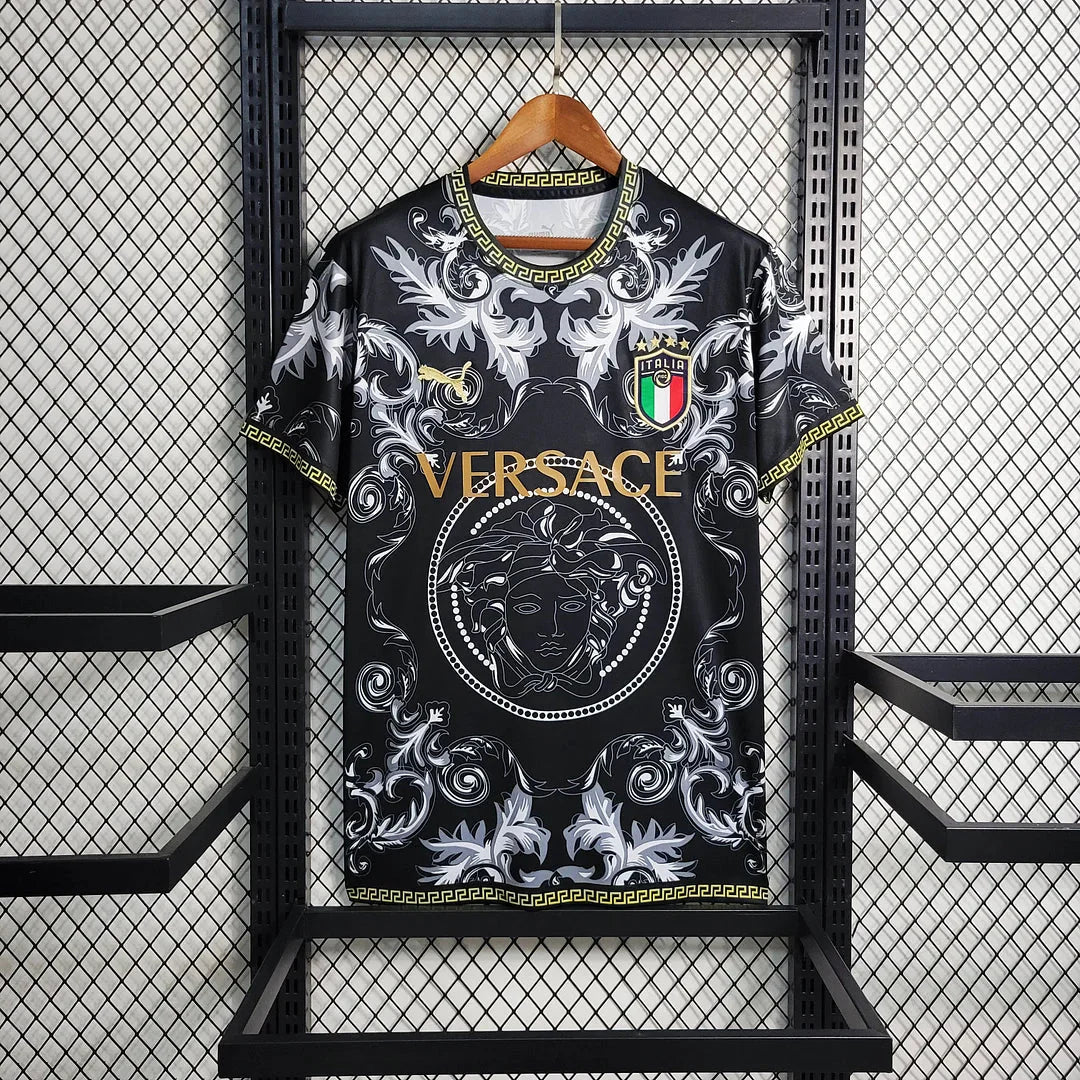 Italy × Versace 2024 Black Special Edition Jersey