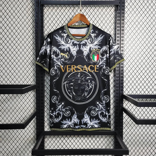 Italy × Versace 2024 Black Special Edition Jersey