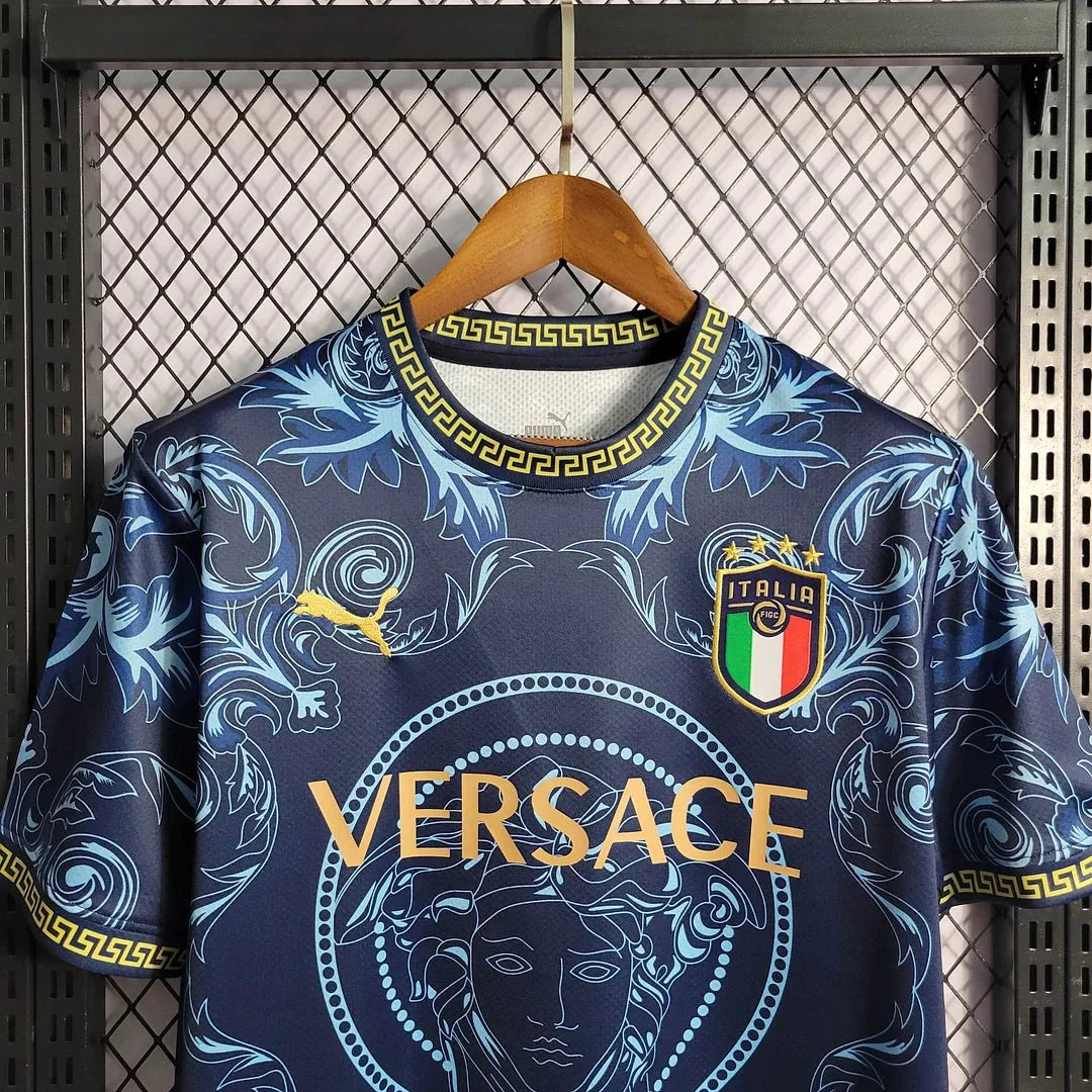 Italy Versace 2024 Blue Special Edition Jersey