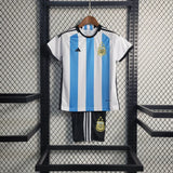 Argentina 2022 World Cup Home Kids Jersey