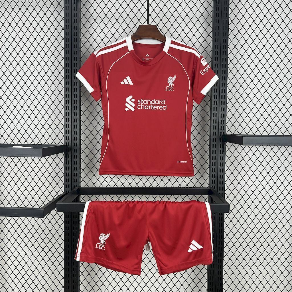 Liverpool 2025/2026 Home Kids Jersey