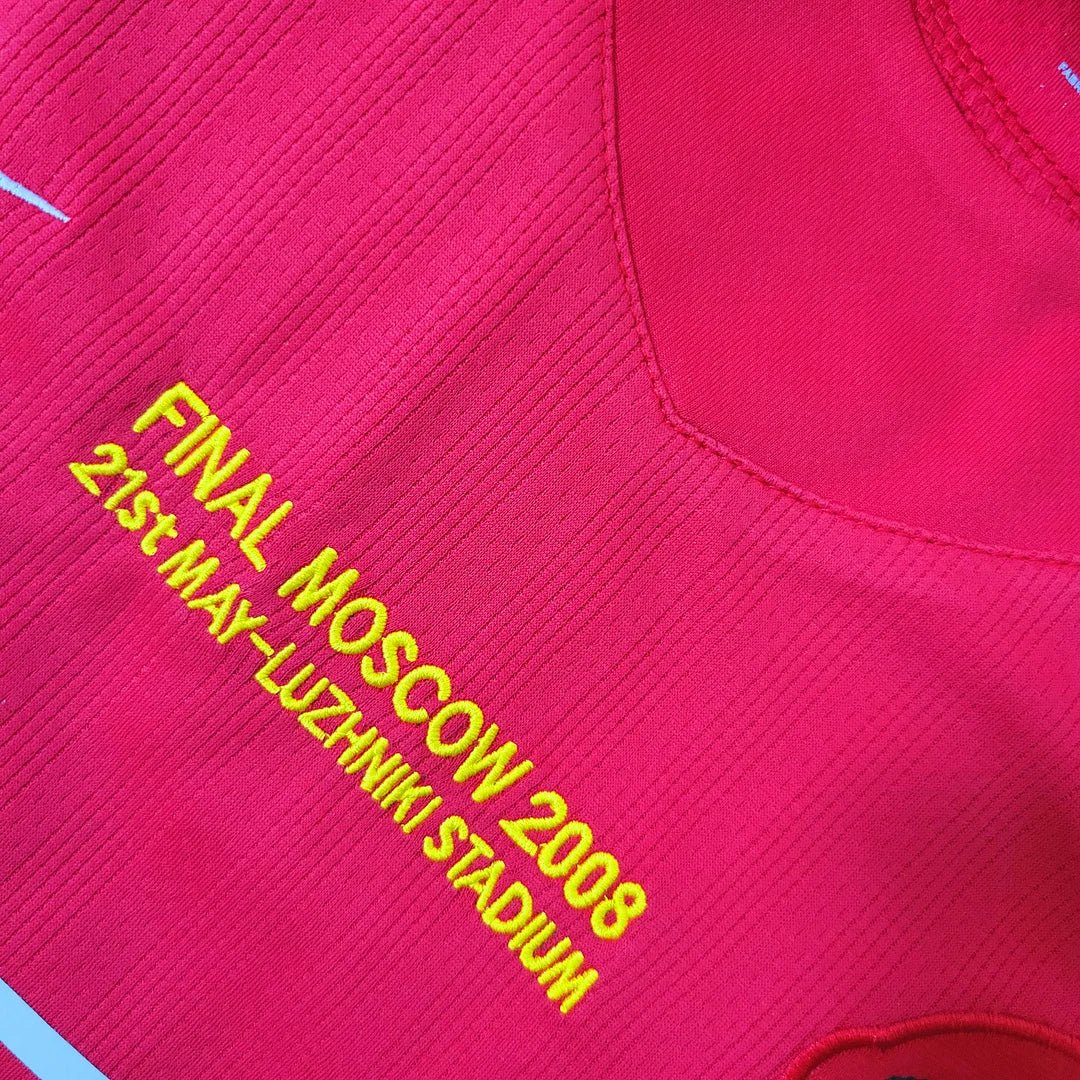 Retro Manchester United 2007 Long Sleeve Champions League Home Jersey