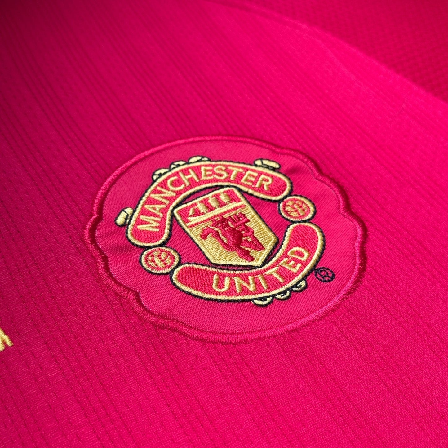 Retro Manchester United 2007 Long Sleeve Champions League Home Jersey