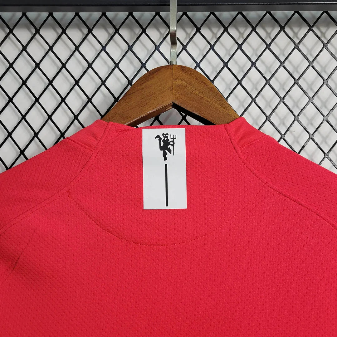 Retro Manchester United 2007 Long Sleeve Champions League Home Jersey