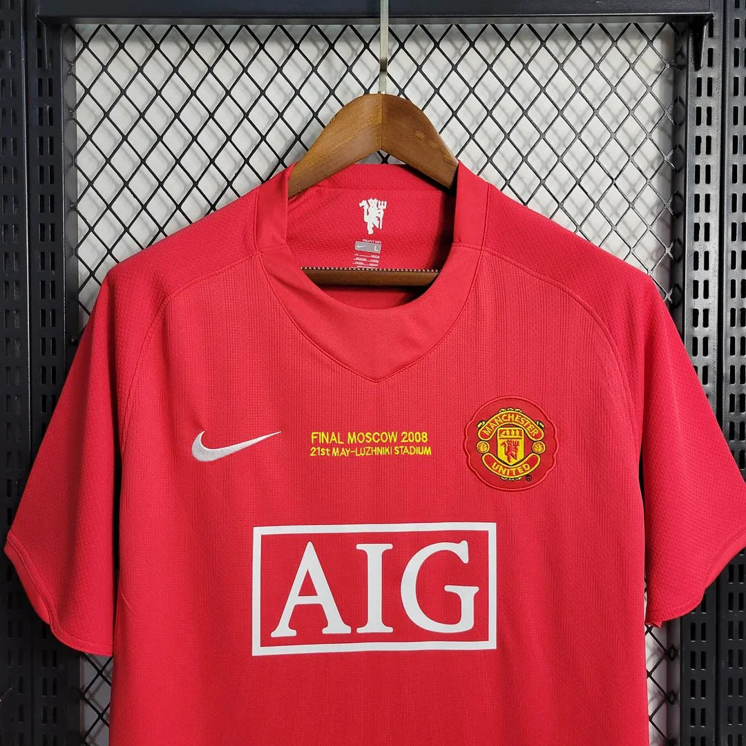 Retro Manchester United 2007 Champions League Home Jersey