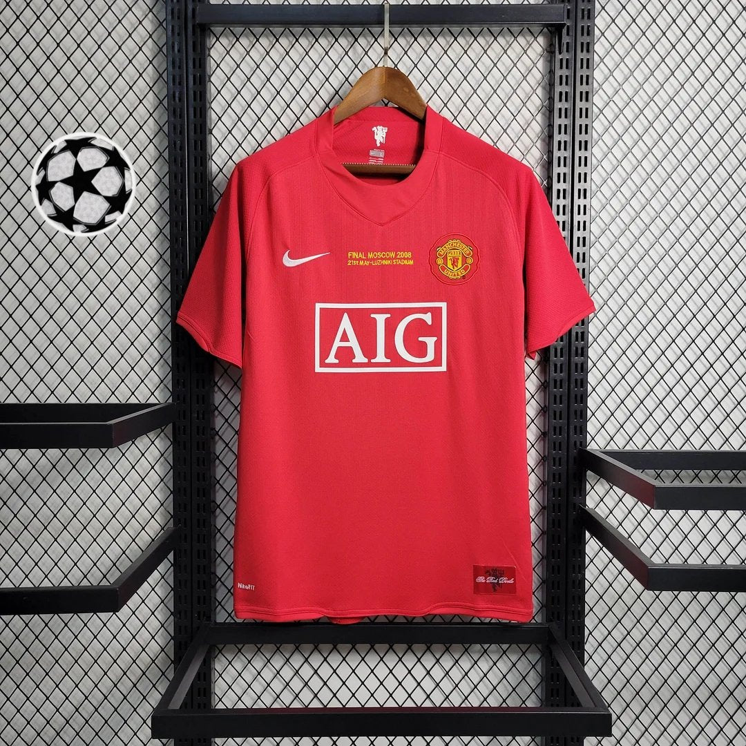Retro Manchester United 2007 Champions League Home Jersey