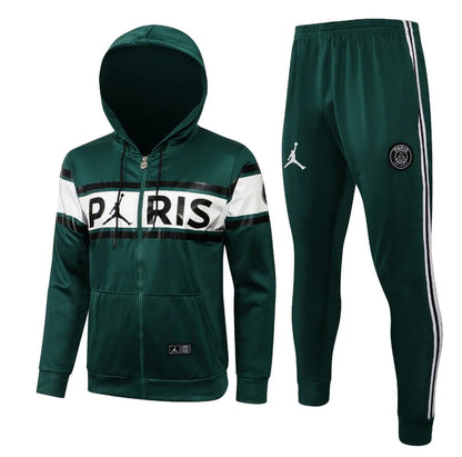 PSG Dark Green and White Design 2 Tracksuit