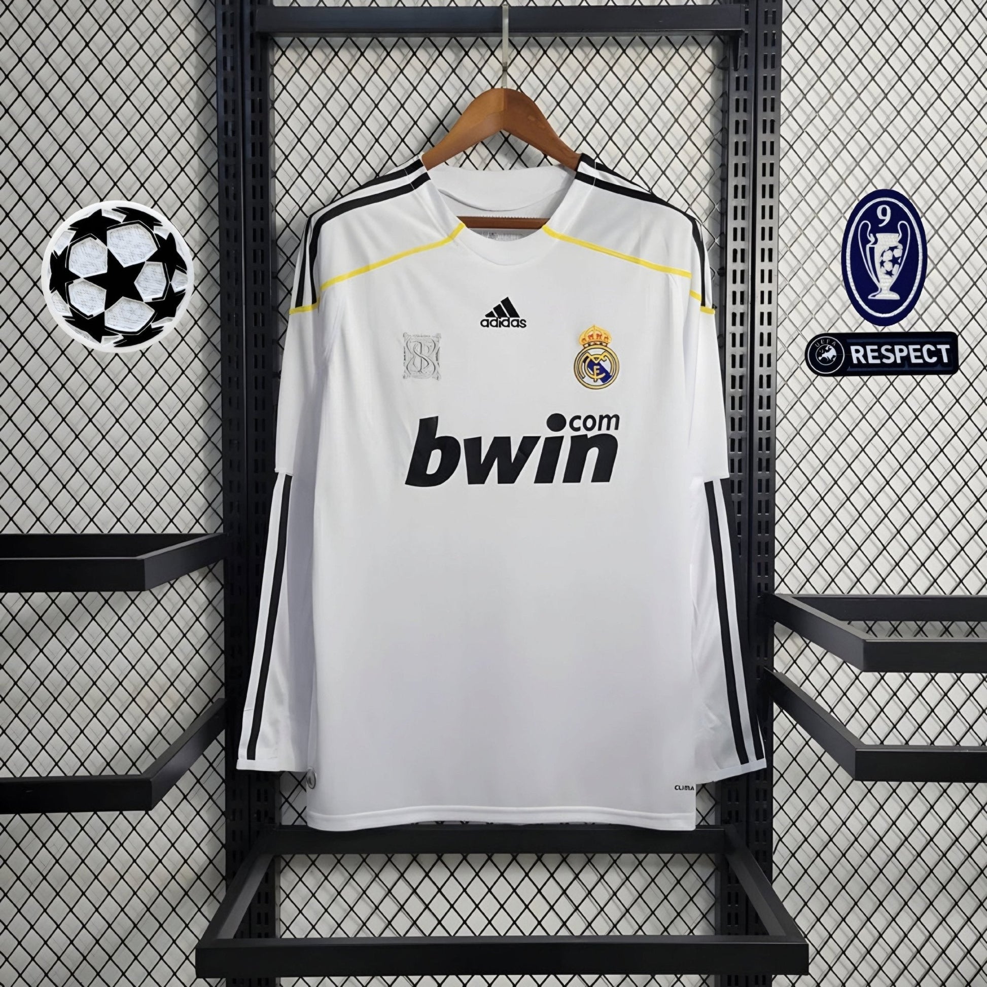 Retro Real Madrid 2009 Long Sleeve Home Jersey