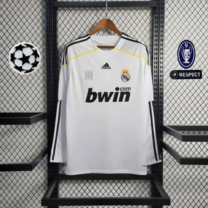 Retro Real Madrid 2009 Long Sleeve Home Jersey