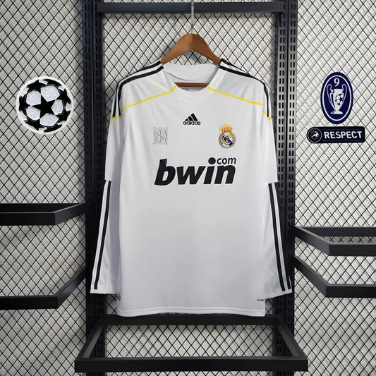 Retro Real Madrid 2009 Long Sleeve Home Jersey