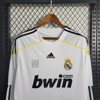 Retro Real Madrid 2009 Long Sleeve Home Jersey